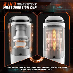 Joseph – Automatic 2 in 1 Automatic Thrusting & Vibrating Male Masturbators Cup for Penis Stimulation