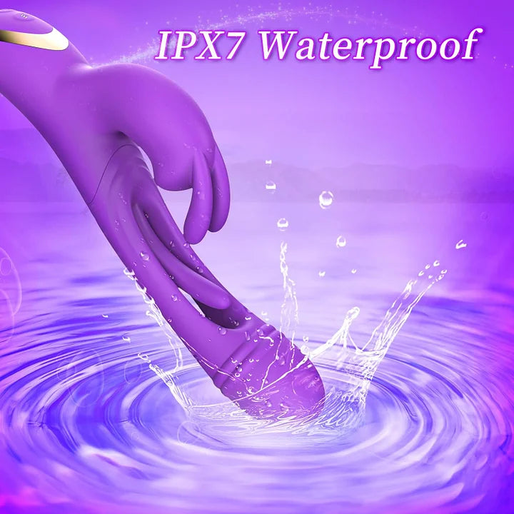 Naomi – 12 Vibration 12 Flapping Modes Flapping Vibrator Rabbit Dildo G Spot Vibrators Finger Vibrator for Clit Nipple