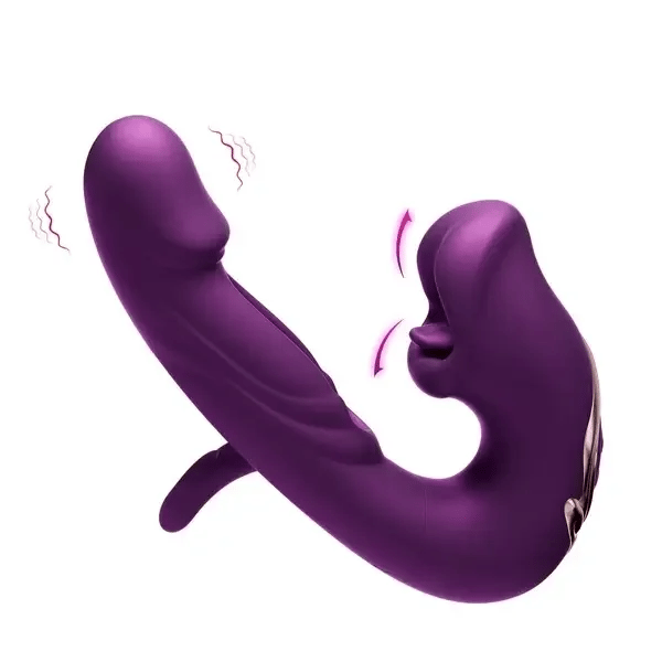 Danica – 7 Flapping & Vibrating & Licking G Spot Vibrator Tongue Toys Thrusting Dildo for Clitoral Stimulation