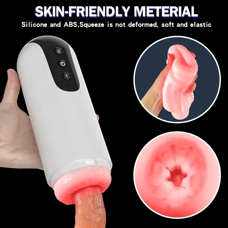 Benjamin – Automatic Sucking Heated 10 Rotating Vibrations & Heating Base Male Masturbator Cup