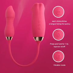 Aria – 9 Vibration Modes and 7 French Kissing 3-in-1 Bitting & Thrusting Vibrator