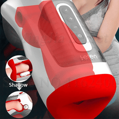 Quake – 7 Vibration 3 Vacuum Sucking Heating Deep Throat Control Air Blow Oral Masturbator