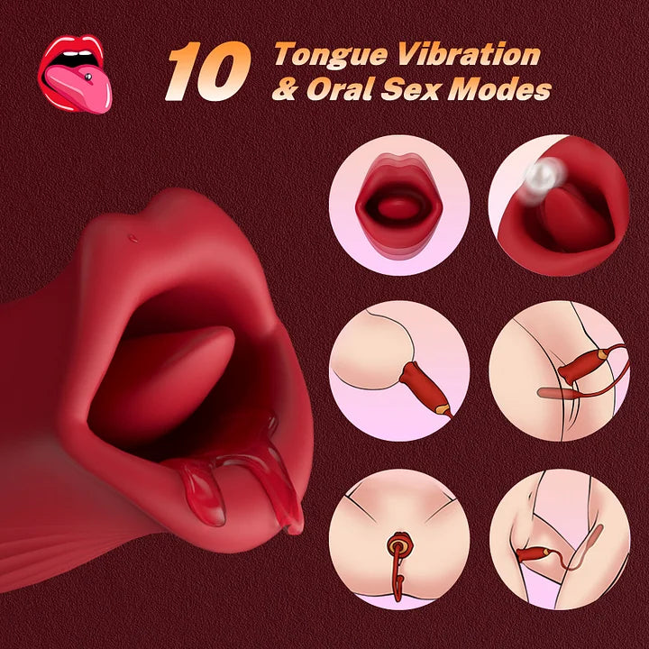 Grace – Thrusting & Vibrating Bullet Stimulator and Mouth Biting Vibrator