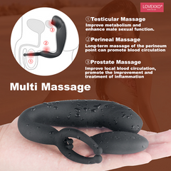 Remote Control Prostate Massager with Ball Loop – Anal Vibrator & Vibrating Cock Ring