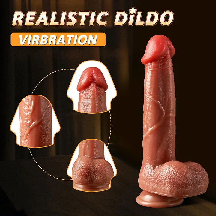Atlas – Thrusting Dildo Clit G Spot Vibrator Sex Toys with 5 Thrusting 5 Vibration Strong Suction Cup