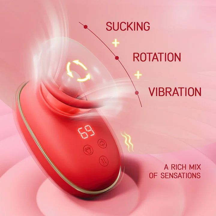 Claire – 3 Suction 7 Licking & Vibration Clitoris Stimulator Sucking Vibrator for Woman Sex Toy
