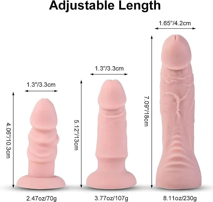 Strap-on Dildo 3 Removeable Silicone Dildos,Hollow Strap-on Set Dildo Pants,SM Sex Toys for Men and Women, Female Massage Masturbation Toys Strap on Harness Dildos for Women & Lesbian Couples