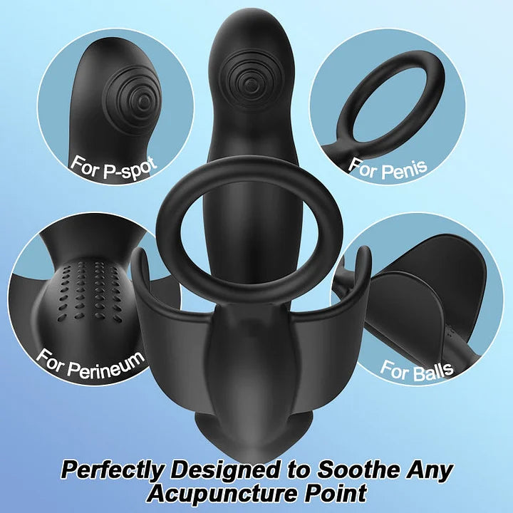 10 Vibrating Heating Ergonomic Prostate Massager