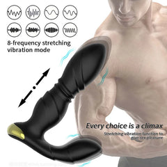 Telescopic Prostate Massager with Wireless Remote Control and Anal Plug