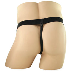 Fetish Fantasy Vibrating 9 Inch Hollow Strap-On In Brown