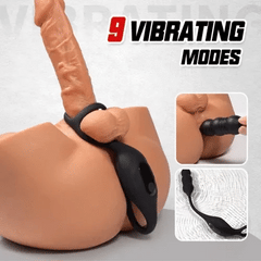 Wolfgang – 9 Thrusting and 9 Vibrating Modes Wearable Prostate Massager, Enhanced by Dual Cock Rings