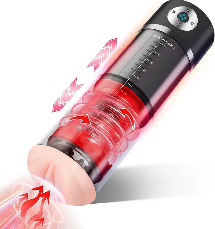 2 IN 1 Automatic 5*5 Sucking Vibrating Masturbator&Penis Pump