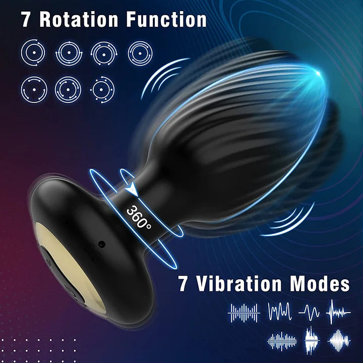 Remote Control 9 Rotation and Twisting Modes Prostate Massager