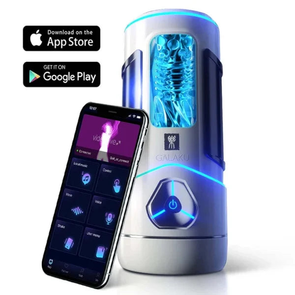 Leander – APP Control 12 Vibration Voice Male Masturbator Cup Sucking Real Vagina Heating Male Masturbator