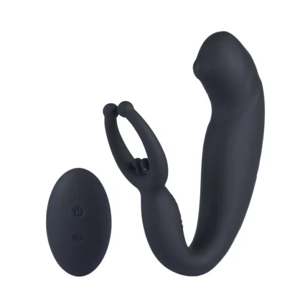 Remote Control Prostate Massager with Ball Loop – Anal Vibrator & Vibrating Cock Ring