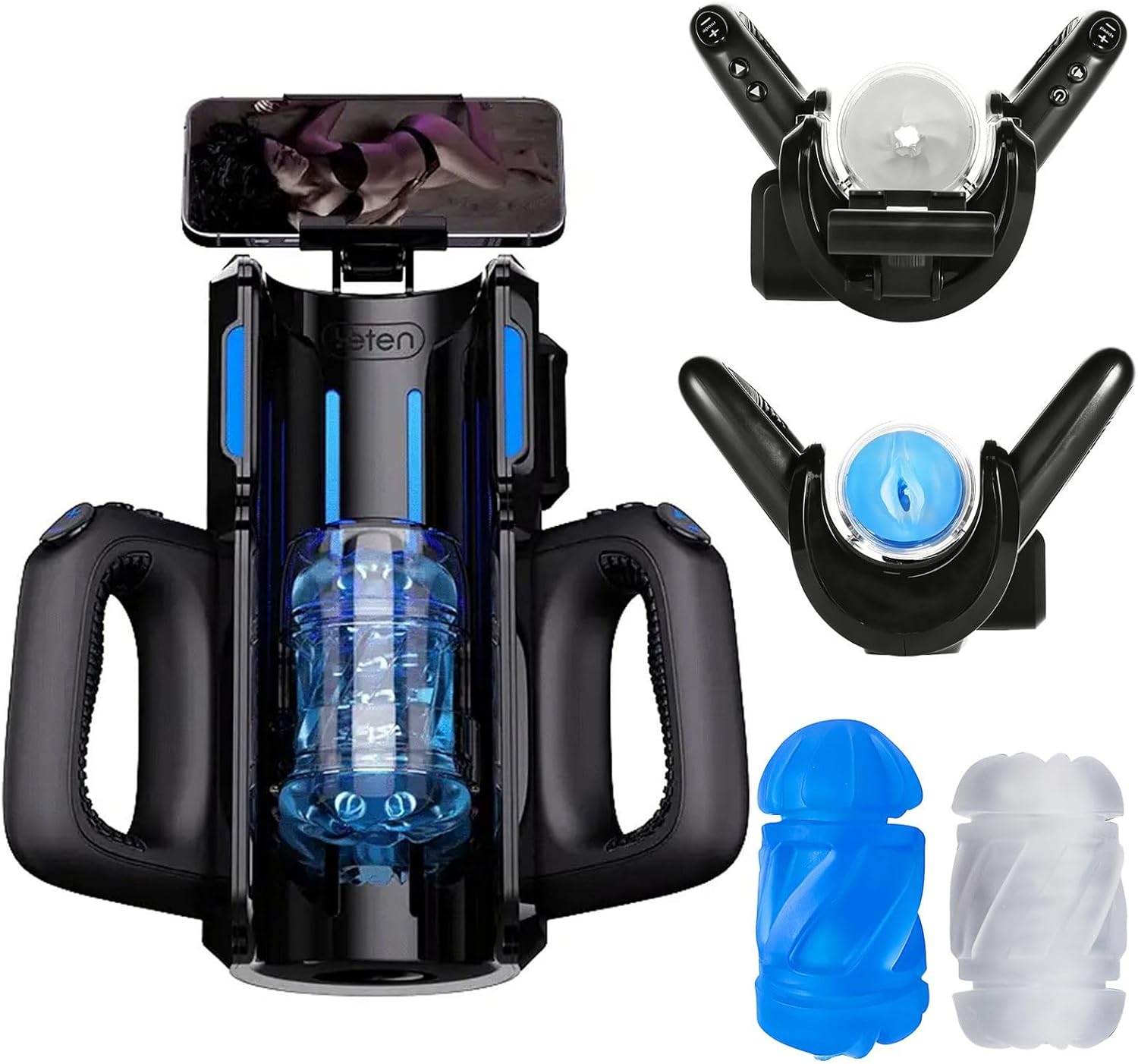 Henry – Rocket Launcher With Handphone Holder Masturbator Male Masturbation Machine & Male Stroker
