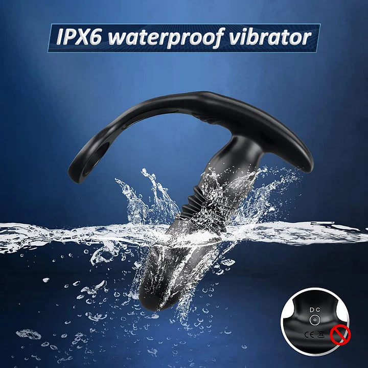 Sophia – 12 Vibrating & 3 Thrusting Prostate Massager Anal Vibrator
