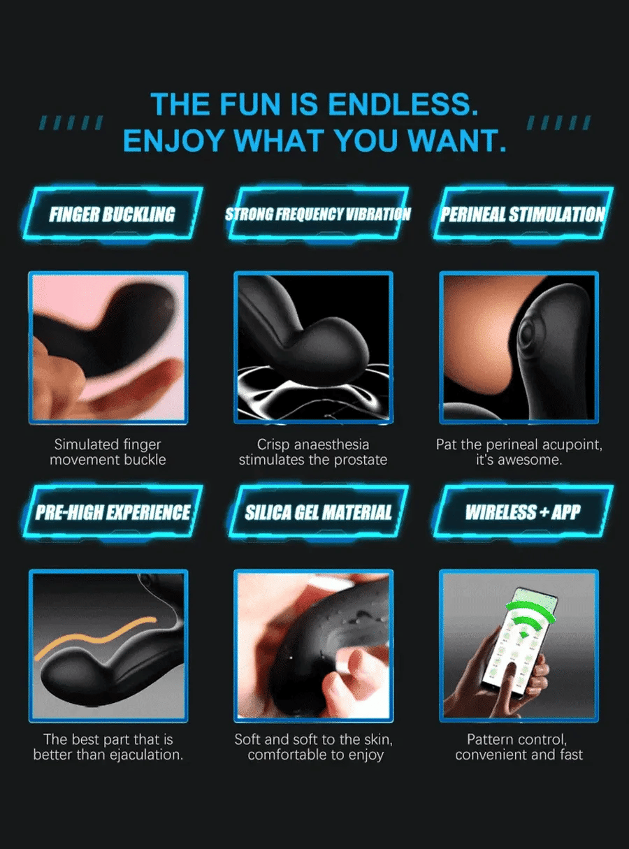 Timothy – Mobile App Control Dual Vibtarion Stimulator Prostate Massager For Multi Play