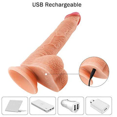 Thrusting and Rotating Dildo Vibrator 10 inch