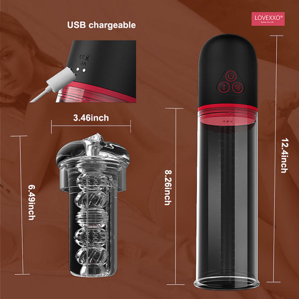 Carter – King 9 Vibration Mode Suction Penis Pump