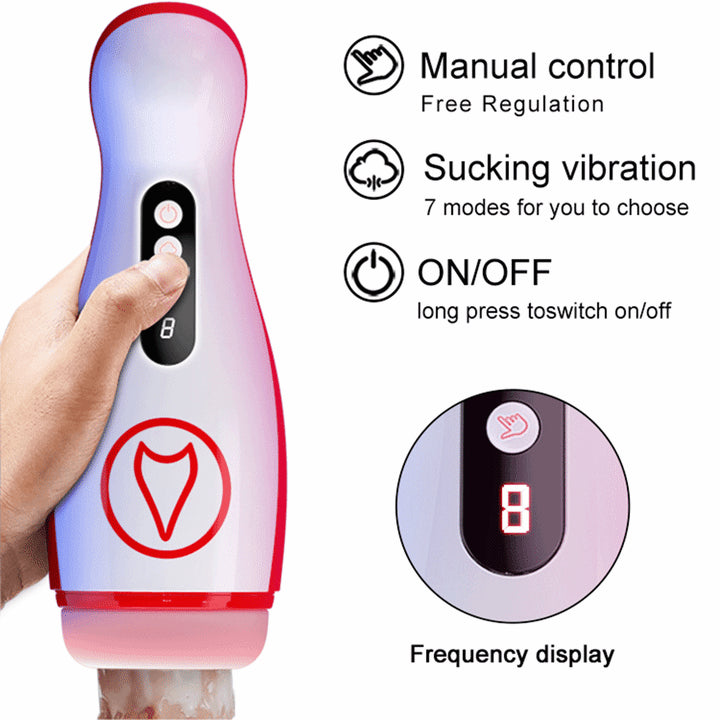 Raymond – Advanced Vacuum Masturbator Featuring 7 Modes of Vibration & Suction