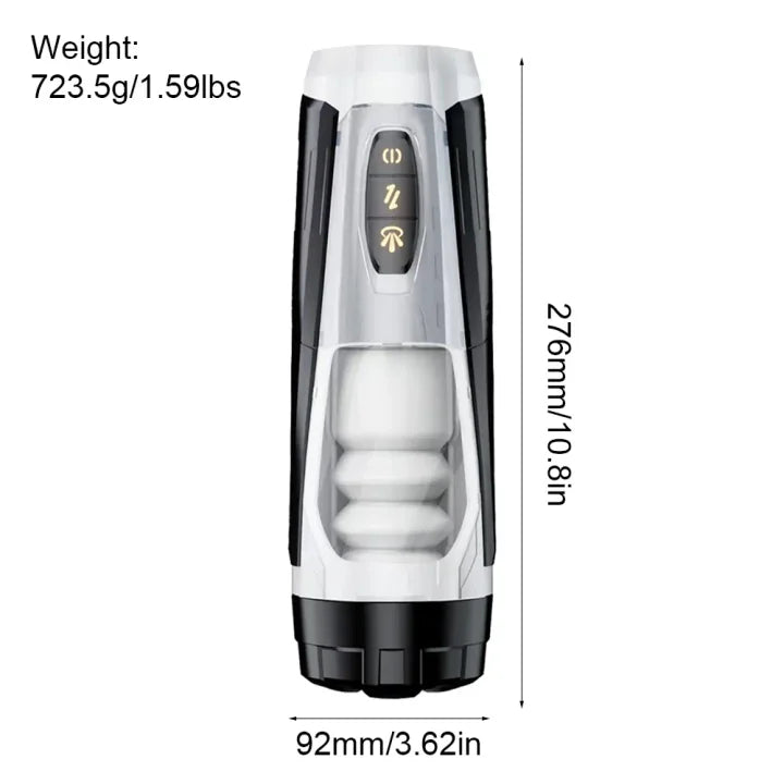 Tobias – 7 Thrust & Rotate Modes Recharge Male Masturbator with 3D Real Texture Sleeve
