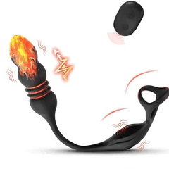 Wolfgang – 9 Thrusting and 9 Vibrating Modes Wearable Prostate Massager, Enhanced by Dual Cock Rings