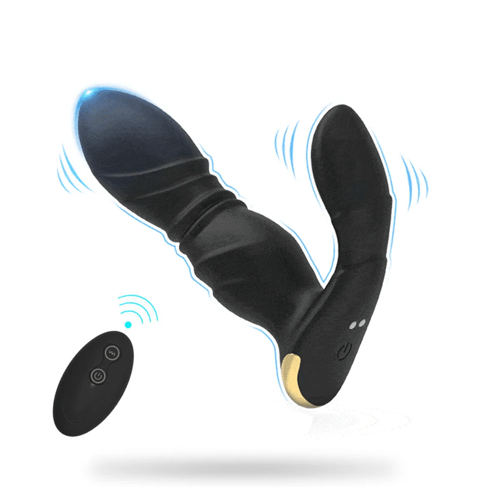 Telescopic Prostate Massager with Wireless Remote Control and Anal Plug