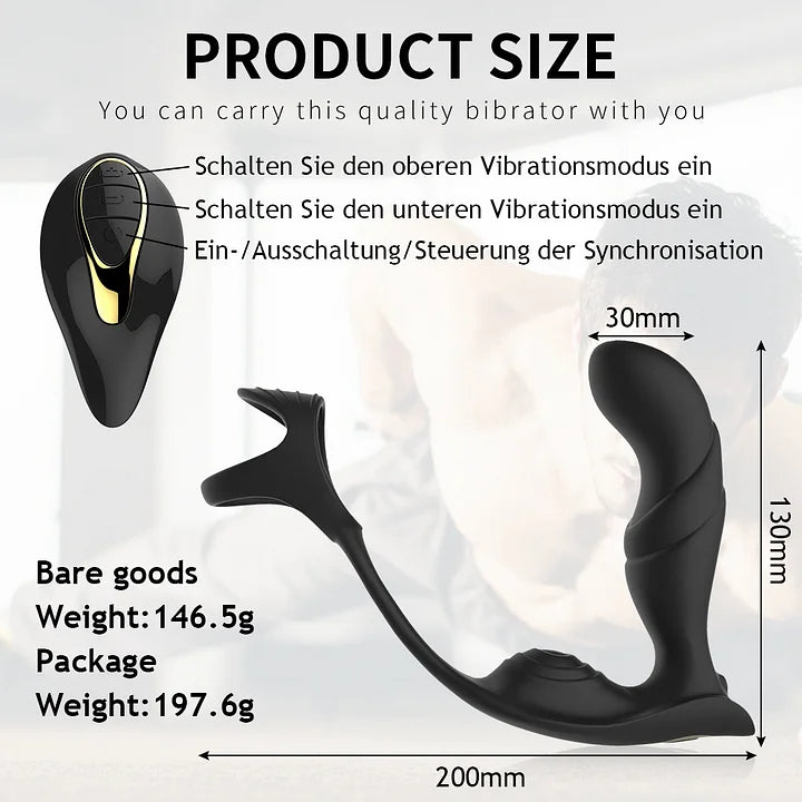 Vortex – Thrusting Anal Vibrator Penis Cock Ring Wireless Remote Control