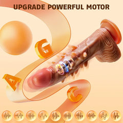 Caleb – 3 Thrusting & 9 Vibration G Spot Anal Stimulation Heating Dildo