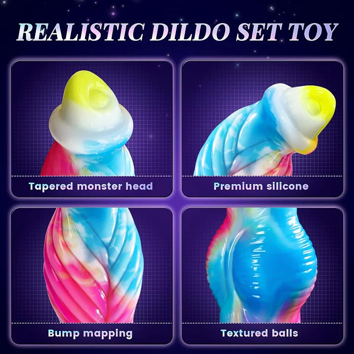 Randall – Monster 3 IN 1 Thick U G-spot Horse Dildos with Suction