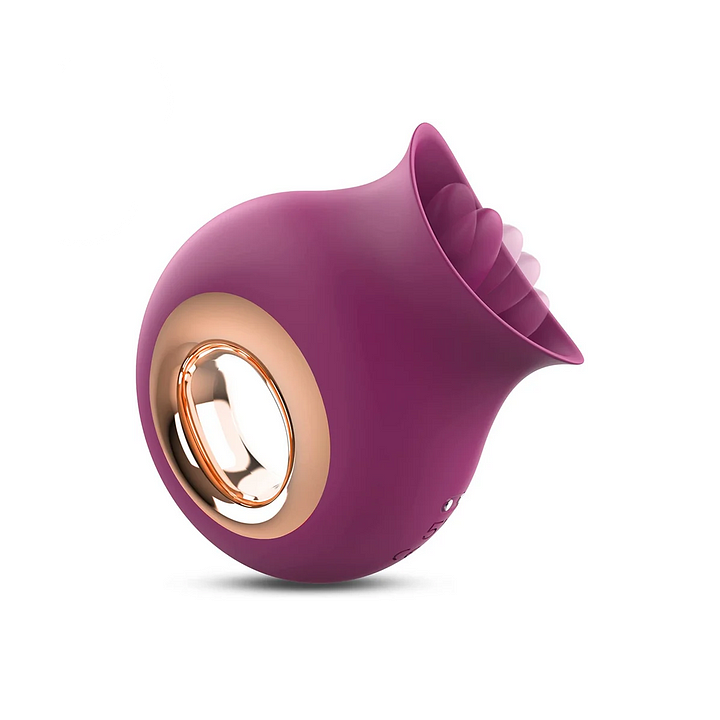 Paulina – 2 in 1 Licking & Vibrating Tongue Vibrator& Nipples Clitoral Stimulator Rose Vibrator