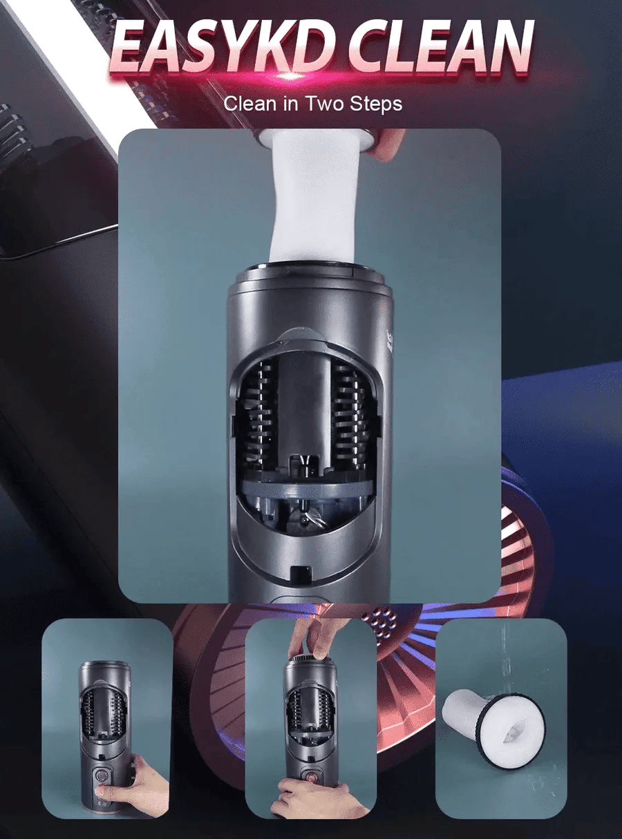Adjustable Auto Thrusting Stroker Wriggling Heating Moaning Automatic Male Masturbator – Warrior