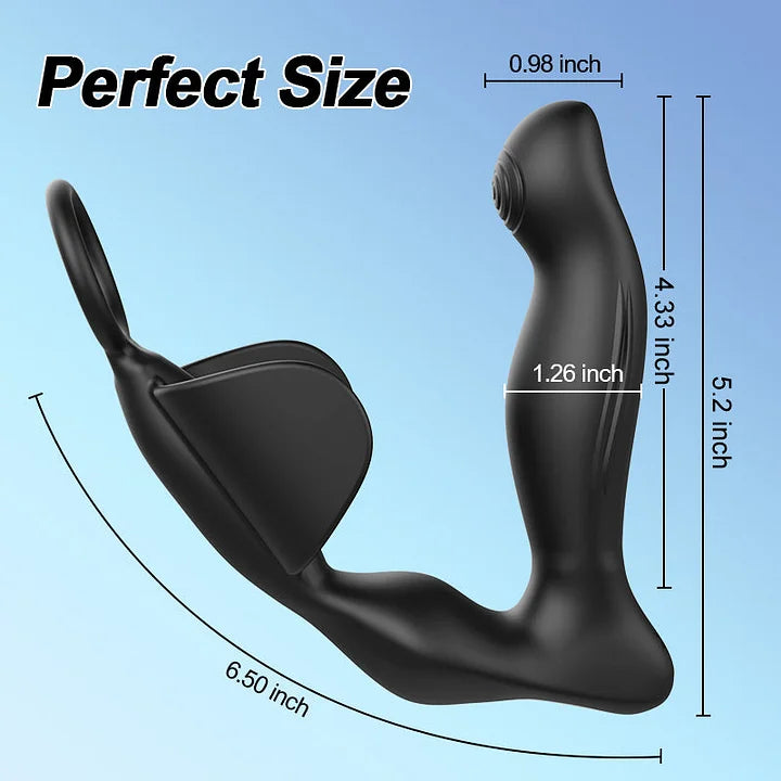 10 Vibrating Heating Ergonomic Prostate Massager