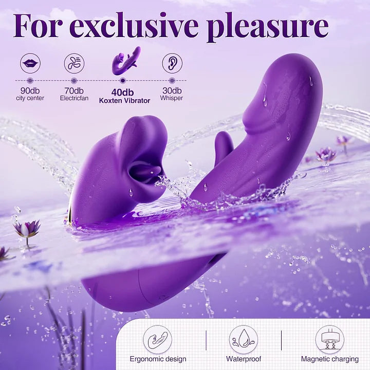 Danica – 7 Flapping & Vibrating & Licking G Spot Vibrator Tongue Toys Thrusting Dildo for Clitoral Stimulation