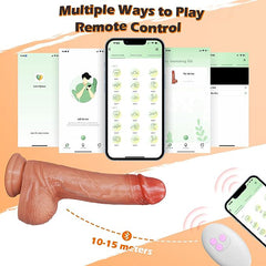 Robinson – Remote Control 3 in 1 Realistic 3 Thrusting & 6 Vibrating Modes Thrusting Dildo Vibrator