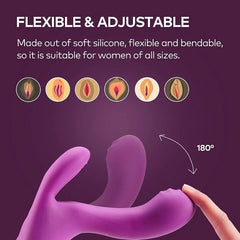 Victoria – 3 Motors 10 Vibration G-spot Clitoral Labia Stimulator Rabbit Vibrator