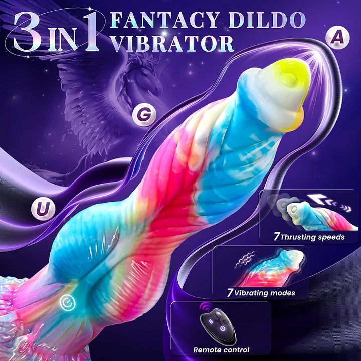 Randall – Monster 3 IN 1 Thick U G-spot Horse Dildos with Suction
