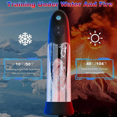 Electric 3 in 1 Water Spa Massager Vacuum Penis Enlarger Male Masturbator Adult Erection Dick Pump Device