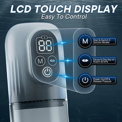 Automatic 4 Training Pressure and 5 Suction Air Water Extender Electric Penis Pump for Men Dick Enlarger Erection