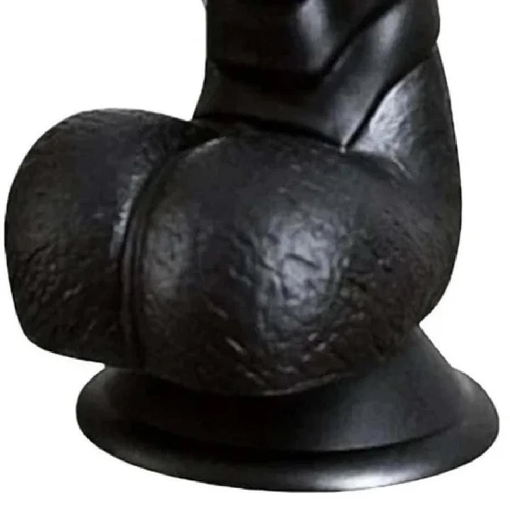SCALES OF STIMULATION 6 INCH BLACK DILDO