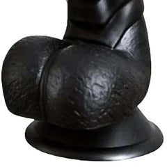 SCALES OF STIMULATION 6 INCH BLACK DILDO