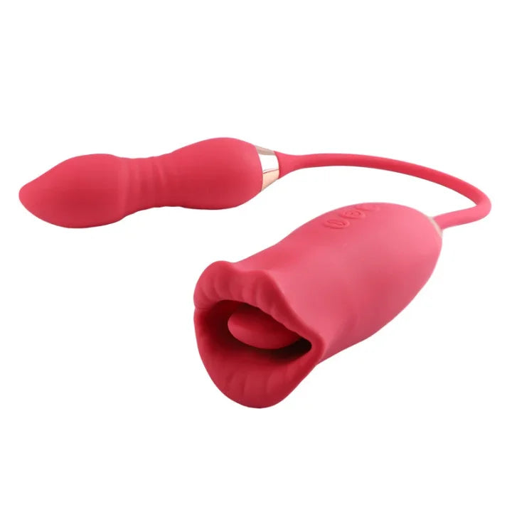 Aria – 9 Vibration Modes and 7 French Kissing 3-in-1 Bitting & Thrusting Vibrator