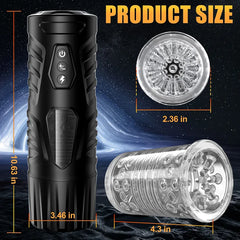 Matthew – Automatic 7 Thrusting Rotation Modes 3D Realistic Textured Electric Pocket Pussy Male Masturbator Cup