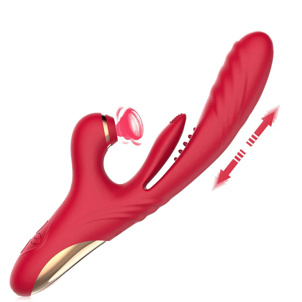 Evadne – 3-in 1 Thrusting & Suction Tongue Vibrator for Clit & G-spot