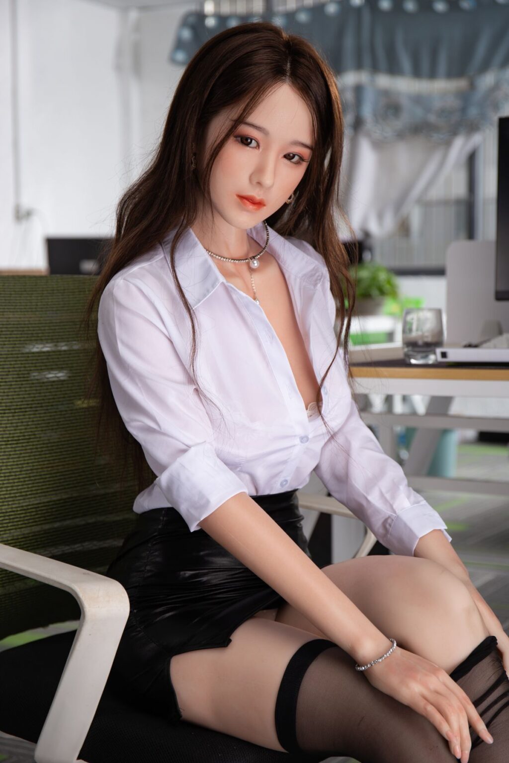 Ayami silicone secretary sex doll 170CM/5ft7 sexy TPE body with Silicone Head