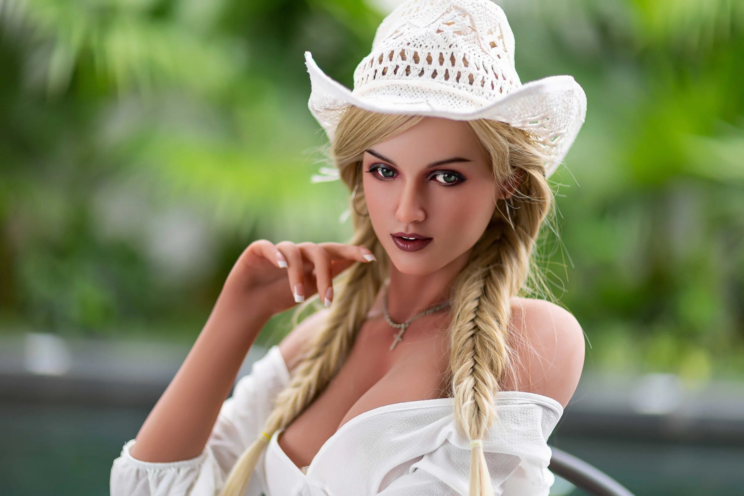 Kaitlyn sex doll simulator 165cm/5ft5 G Cup Blonds TPE