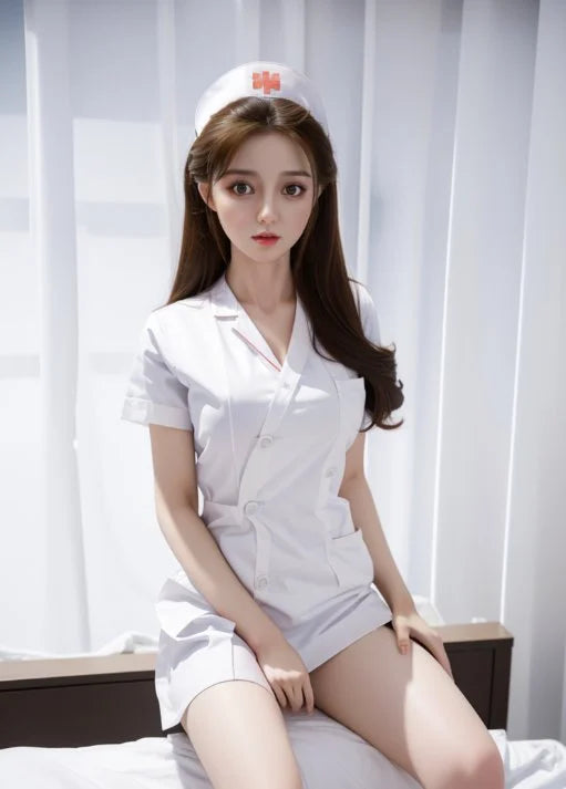 Aki Asian Sex Doll 158cm/5ft2 G Cup Realistic Nurse Tpe body+Slicone head