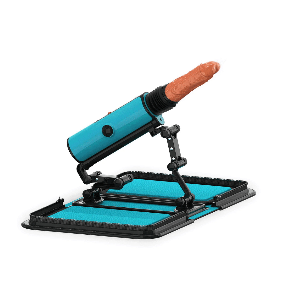 Isaiah – Automatic Scaling Intellectual Leather Bag Female Sex Machine Masturbation Pumping Gun With Dildos