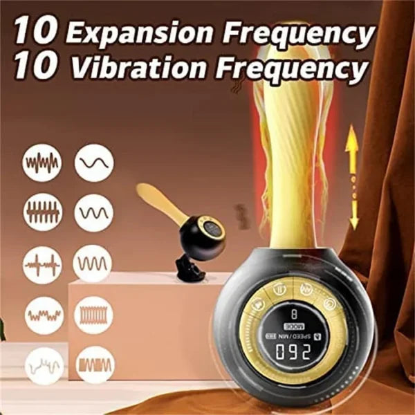 Philip – Automatic Remote Control Heated Thrust Vibrator Dildo Sex Mixer